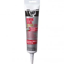 Budget 👍 DAP KWIK SEAL ULTRA 5.5 Oz. White Siliconized Kitchen & Bath Sealant 🎁